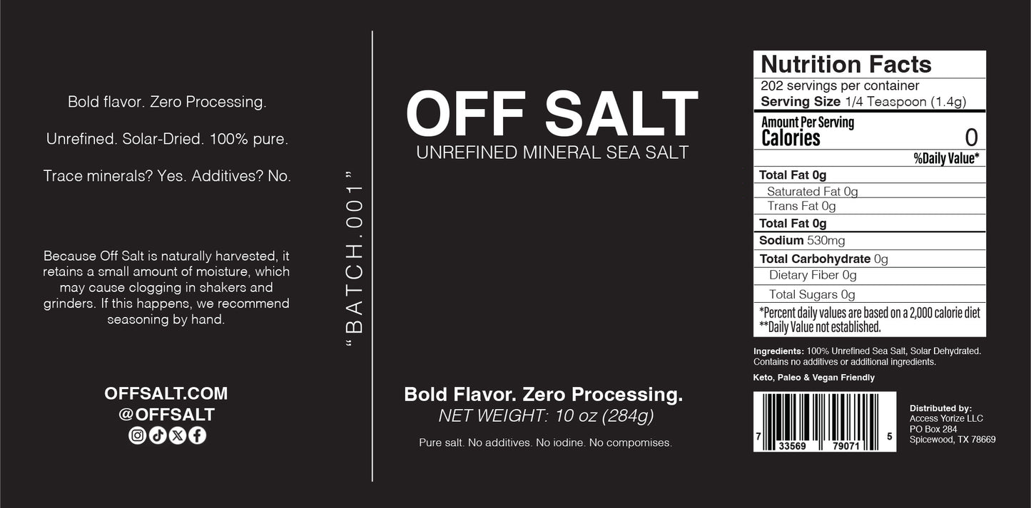 Off Salt Mineral Sea Salt