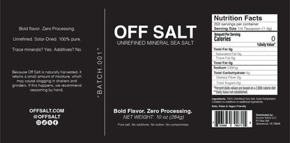Off Salt Mineral Sea Salt